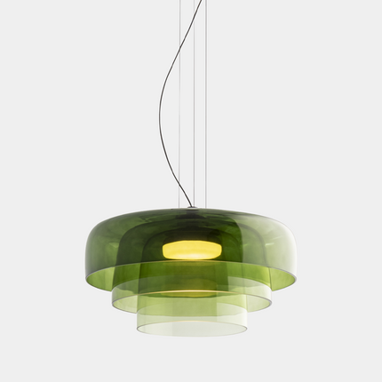 Elegancka lampa sufitowa — krem i kolor w harmonijnym wydaniu