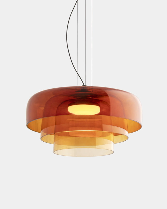 Elegancka lampa sufitowa — krem i kolor w harmonijnym wydaniu