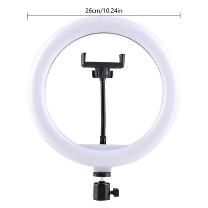 10-calowa lampa pierścieniowa LED ze statywem – Profesjonalne oświetlenie do fotografii i makijażu 2