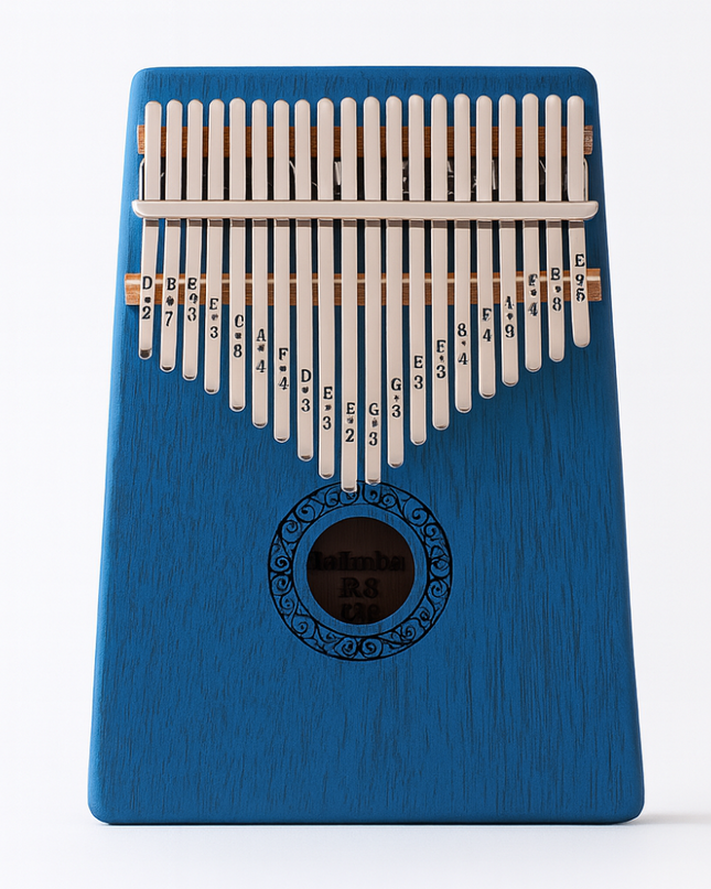 17-klawiszowy fortepian Kalimba – Przenośny instrument muzyczny z drewna i stali 1