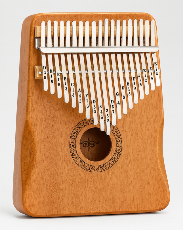 17-klawiszowy fortepian Kalimba – Przenośny instrument muzyczny z drewna i stali 4