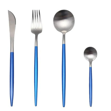 24-częściowy zestaw złotych sztućców ze stali nierdzewnej – luksusowy i trwały, z wykończeniem na wysoki połysk 13