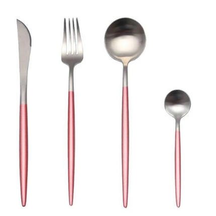 24-częściowy zestaw złotych sztućców ze stali nierdzewnej – luksusowy i trwały, z wykończeniem na wysoki połysk 16