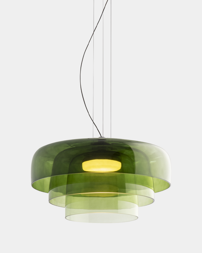 Elegancka lampa sufitowa — krem i kolor w harmonijnym wydaniu