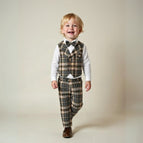 Brown checkered pattern