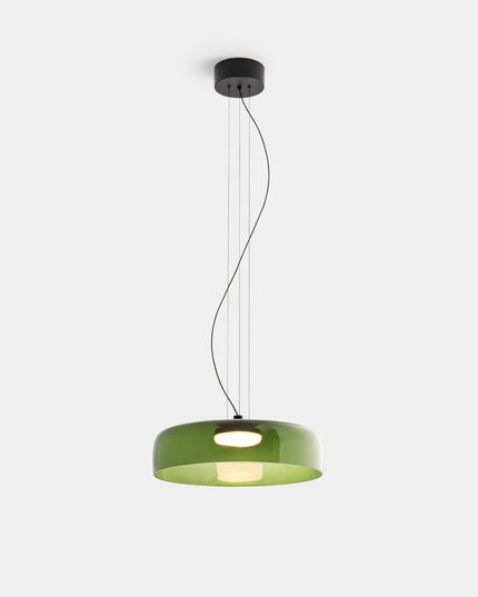 Elegancka lampa sufitowa — krem i kolor w harmonijnym wydaniu