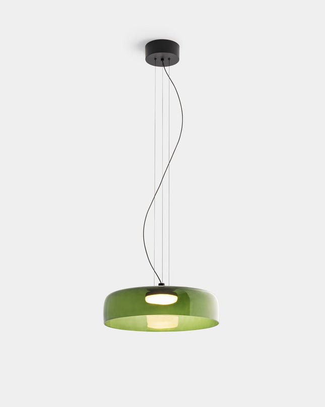 Elegancka lampa sufitowa — krem i kolor w harmonijnym wydaniu