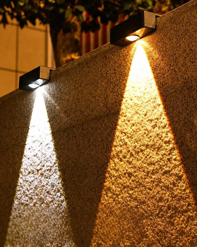 Solar Garden Wall Light with Automatic Control and Changing Colors IP65 – ABS Acrylic