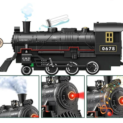 Interaktywna Lokomotywa Elektryczna z Dźwiękiem i Światłem – Zabawkowy Pociąg dla Dzieci 3+