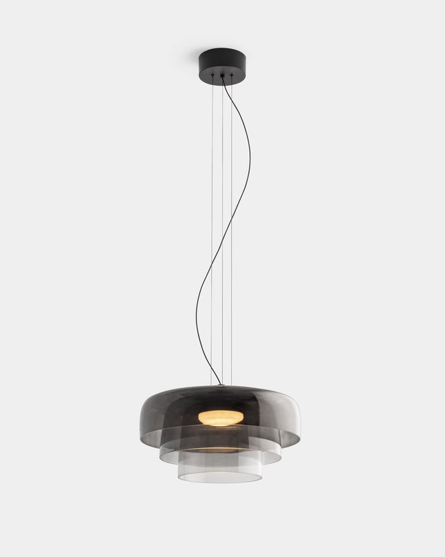 Elegancka lampa sufitowa — krem i kolor w harmonijnym wydaniu