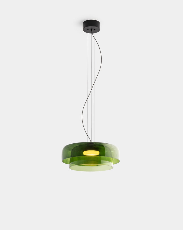Elegancka lampa sufitowa — krem i kolor w harmonijnym wydaniu