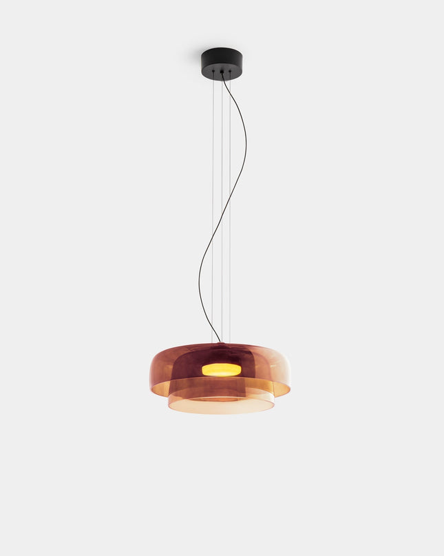 Elegancka lampa sufitowa — krem i kolor w harmonijnym wydaniu