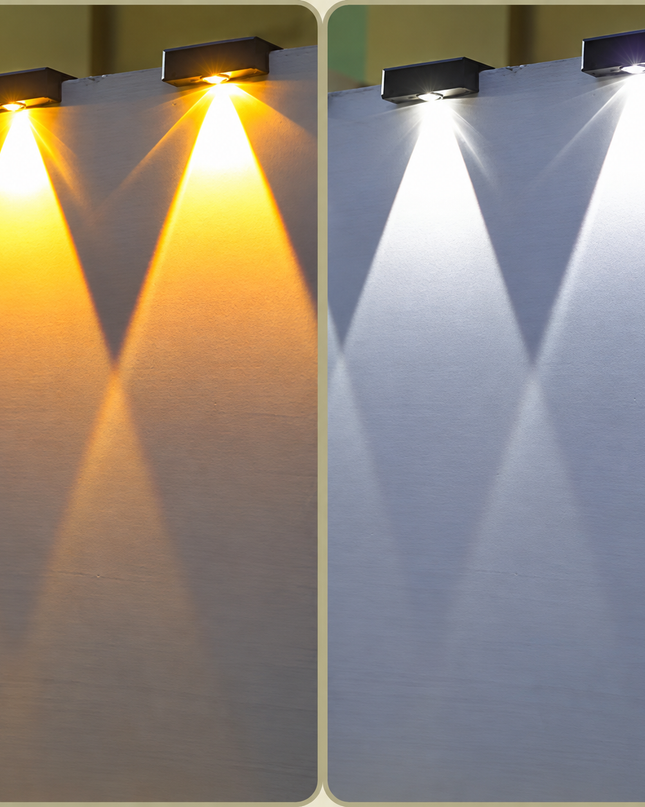 Solar Garden Wall Light with Automatic Control and Changing Colors IP65 – ABS Acrylic