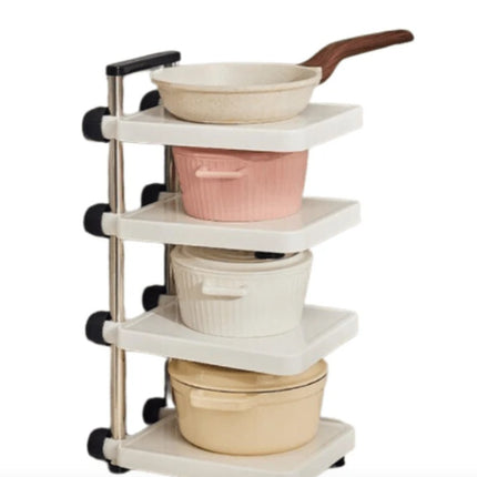 Organizer FlexMax – wydajne przechowywanie w kuchni dzięki regulowanym przegródkom. Idealny do maksymalizacji przestrzeni i utrzymania porządku.