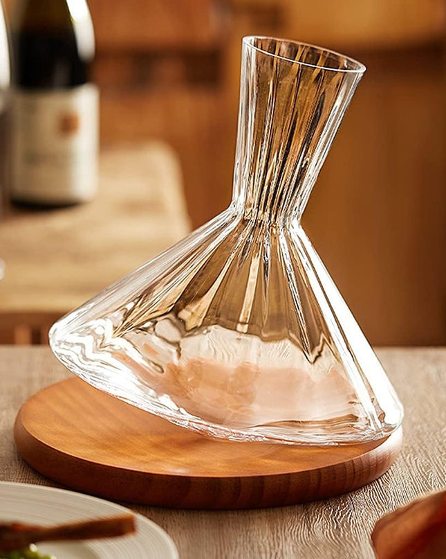 AeroDecant – ekskluzywny zestaw karafki i szklanki – innowacyjny obrotowy karafka zapewniający doskonałe doznania smakowe 1