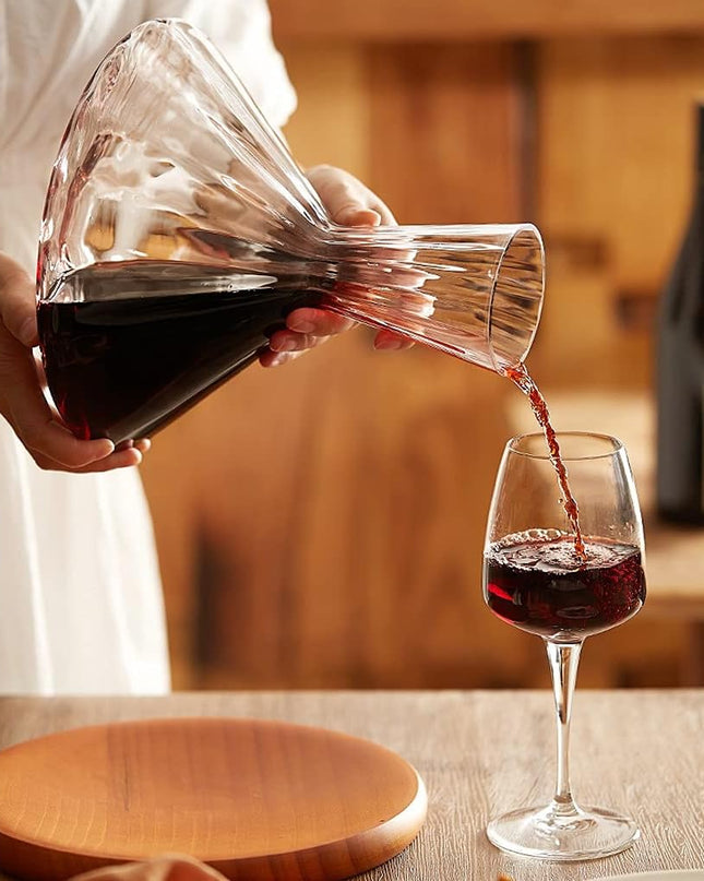 AeroDecant – ekskluzywny zestaw karafki i szklanki – innowacyjny obrotowy karafka zapewniający doskonałe doznania smakowe 2