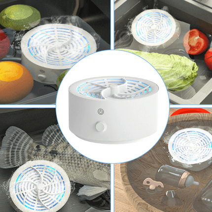 Akumulatorowy Oczyszczacz Żywności z Technologią Jonową – Skuteczne Usuwanie Zanieczyszczeń z Owoce, Warzywa, Mięsa, Biały 6