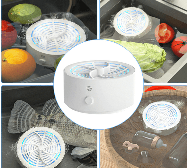 Akumulatorowy Oczyszczacz Żywności z Technologią Jonową – Skuteczne Usuwanie Zanieczyszczeń z Owoce, Warzywa, Mięsa, Biały 6