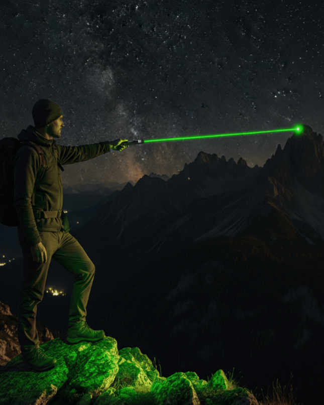 Akumulatorowy wskaźnik laserowy z regulacją ostrości – aluminiowa konstrukcja o dużym zasięgu 2