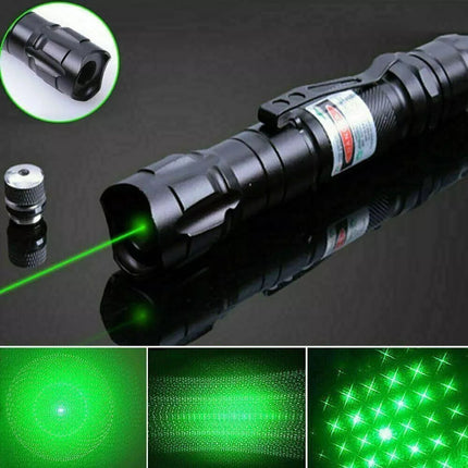 Akumulatorowy zielony wskaźnik laserowy o dużym zasięgu i precyzji – trwała obudowa aluminiowa do prezentacji i użytku na zewnątrz 2