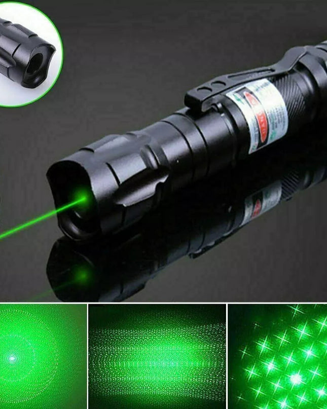 Akumulatorowy zielony wskaźnik laserowy o dużym zasięgu i precyzji – trwała obudowa aluminiowa do prezentacji i użytku na zewnątrz 2