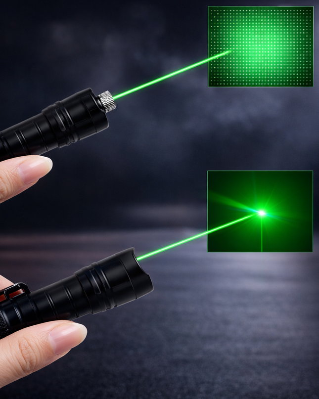 Akumulatorowy zielony wskaźnik laserowy o dużym zasięgu i precyzji – trwała obudowa aluminiowa do prezentacji i użytku na zewnątrz 3