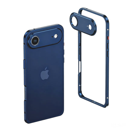Aluminiowe Etui na Telefon z Wzmocnionymi Krawędziami i Kompatybilnością z MagSafe – Minimalistyczny Design, Srebrne Case na Telefon 10
