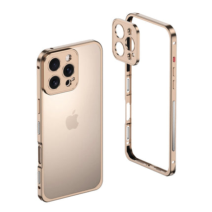 Aluminiowe Etui na Telefon z Wzmocnionymi Krawędziami i Kompatybilnością z MagSafe – Minimalistyczny Design, Srebrne Case na Telefon 18