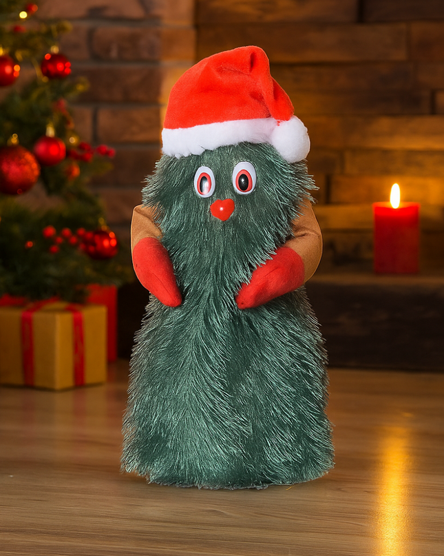 Animowana Pluszowa Choinka Muzyczna – Tańcząca Ozdoba Świąteczna do Dekoracji z Melodią, Idealna na Stół lub Półkę 3