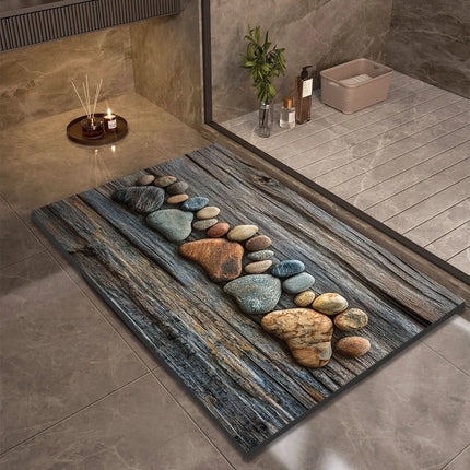Antypoślizgowa Mata do Kąpieli z Ziemi Okrzemkowej 40x60 cm – Nowoczesny Design i Bezpieczeństwo w Łazience 9