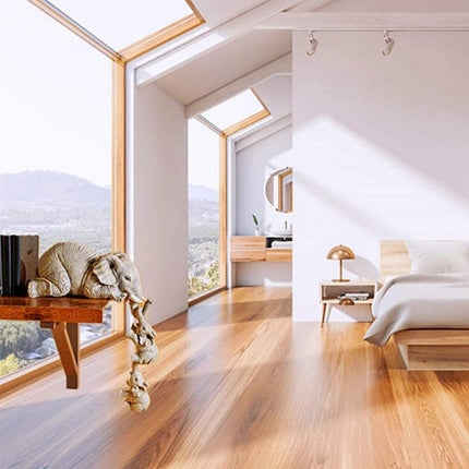 Artystyczna Figurka Słonia w Trzech Częściach – Ręcznie Wykonana Dekoracja z Żywicy Syntetycznej do Wnętrz 1