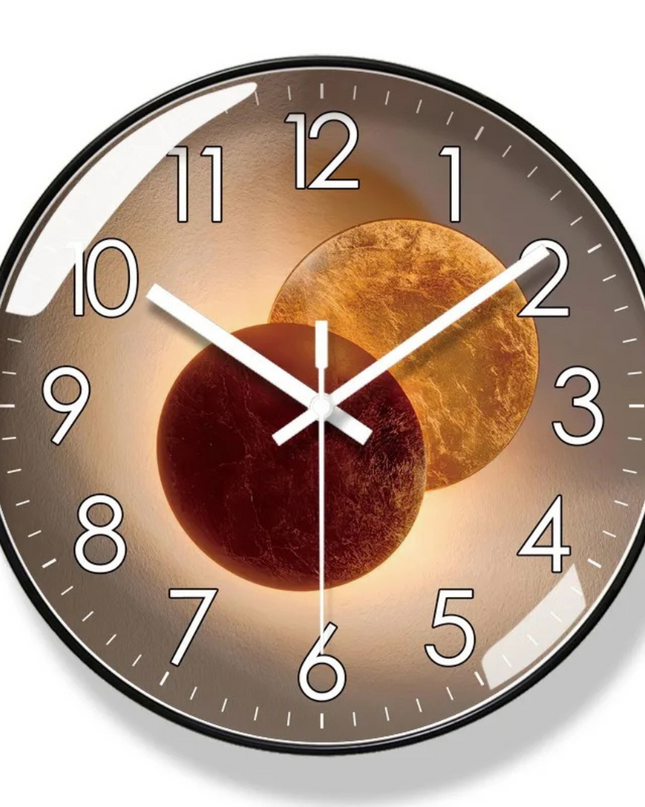 Artystyczny Zegar Ścienny z Cichym Mechanizmem – Designerski Zegar na Ścianę do Salonu, Wysokiej Jakości Materiały, 25/30 cm 5