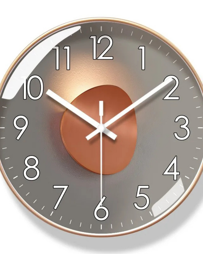 Artystyczny Zegar Ścienny z Cichym Mechanizmem – Designerski Zegar na Ścianę do Salonu, Wysokiej Jakości Materiały, 25/30 cm 8