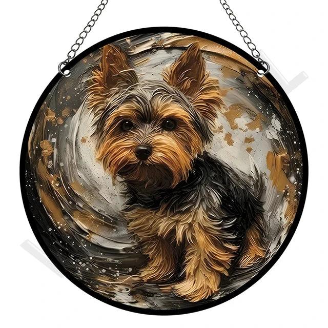 Artystyczny Złapacz Słońca z Akrylu – Okrągła Dekoracja Okienna i Ozdoba na Okna do Ogrodu, 15 cm 14