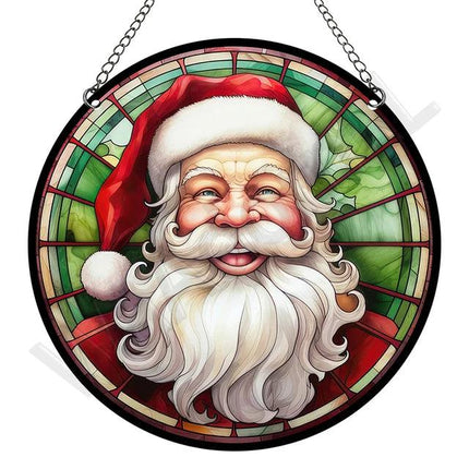 Artystyczny Złapacz Słońca z Akrylu – Okrągła Dekoracja Okienna i Ozdoba na Okna do Ogrodu, 15 cm 17