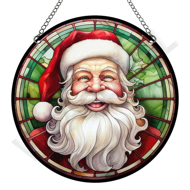 Artystyczny Złapacz Słońca z Akrylu – Okrągła Dekoracja Okienna i Ozdoba na Okna do Ogrodu, 15 cm 17