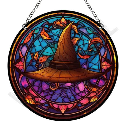 Artystyczny Złapacz Słońca z Akrylu – Okrągła Dekoracja Okienna i Ozdoba na Okna do Ogrodu, 15 cm 21