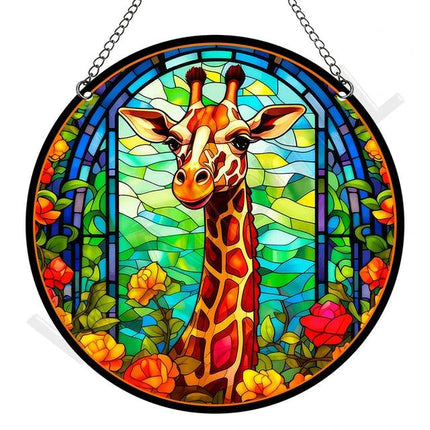 Artystyczny Złapacz Słońca z Akrylu – Okrągła Dekoracja Okienna i Ozdoba na Okna do Ogrodu, 15 cm 28