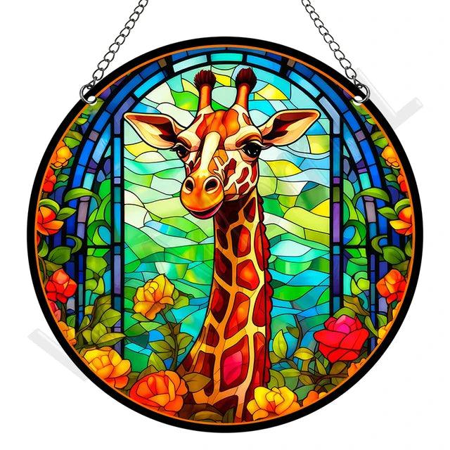 Artystyczny Złapacz Słońca z Akrylu – Okrągła Dekoracja Okienna i Ozdoba na Okna do Ogrodu, 15 cm 28