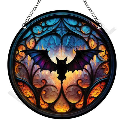 Artystyczny Złapacz Słońca z Akrylu – Okrągła Dekoracja Okienna i Ozdoba na Okna do Ogrodu, 15 cm 33