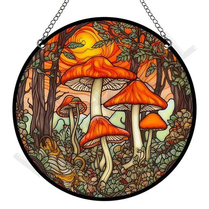 Artystyczny Złapacz Słońca z Akrylu – Okrągła Dekoracja Okienna i Ozdoba na Okna do Ogrodu, 15 cm 37