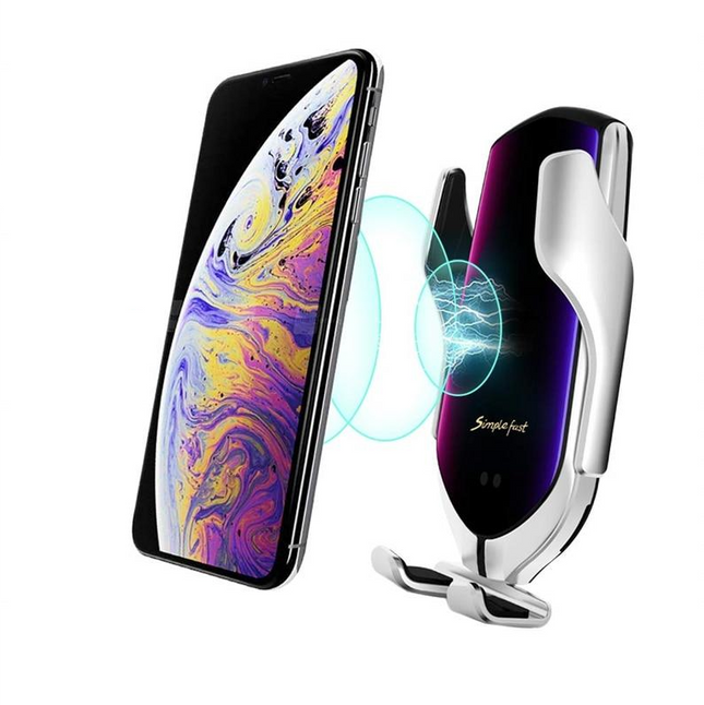 Automatyczny Uchwyt Telefonu z Funkcją Ładowania Bezprzewodowego i Infrarowdową Autodetekcją 0