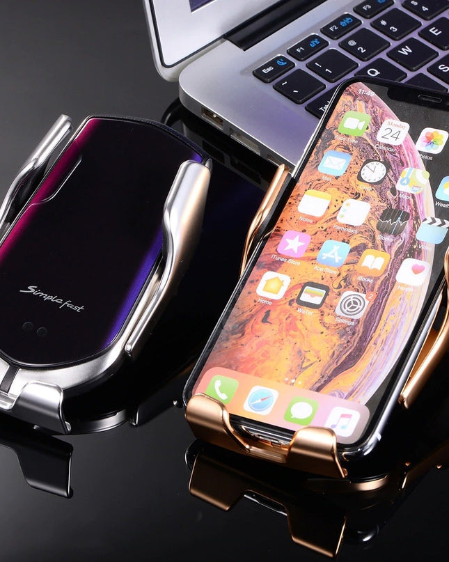 Automatyczny Uchwyt Telefonu z Funkcją Ładowania Bezprzewodowego i Infrarowdową Autodetekcją 2