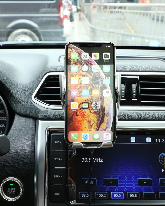 Automatyczny Uchwyt Telefonu z Funkcją Ładowania Bezprzewodowego i Infrarowdową Autodetekcją 8