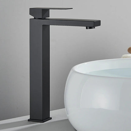 Bateria Umywalkowa Stojąca z Mieszaczem Ciepłej i Zimnej Wody – Elegancki Design ze Stali Nierdzewnej 7