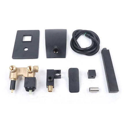 Bateria łazienkowa imitująca wodospad z mosiądzu – Nowoczesny design 3