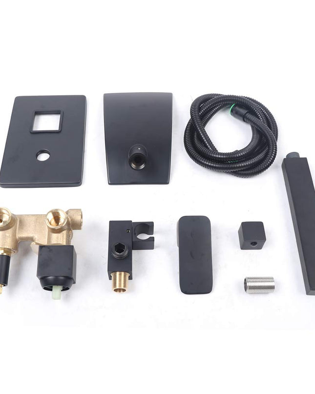 Bateria łazienkowa imitująca wodospad z mosiądzu – Nowoczesny design 3