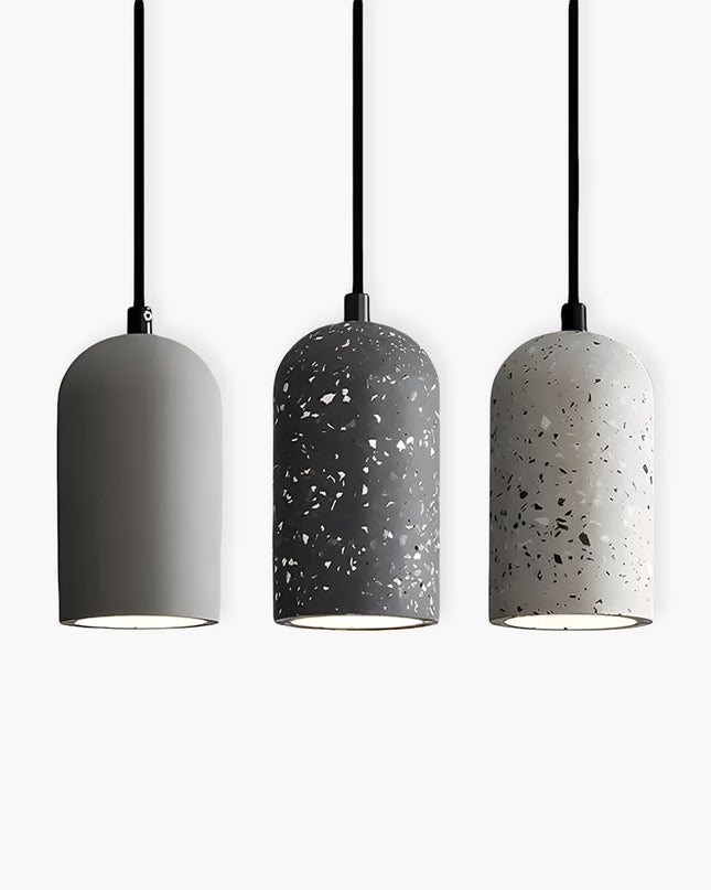 Betonowa Lampa Wisząca FORGI – Nowoczesna Lampa do Salonu, Industrialny Żyrandol, Regulowana Długość, Mieszanka Betonowa 1