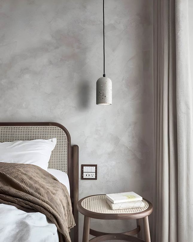 Betonowa Lampa Wisząca FORGI – Nowoczesna Lampa do Salonu, Industrialny Żyrandol, Regulowana Długość, Mieszanka Betonowa 3