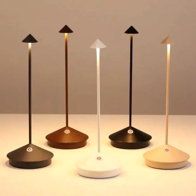 Bezprzewodowa lampa LED z regulacją jasności, wodoodporna, w nowoczesnym minimalistycznym designie, ideal 0